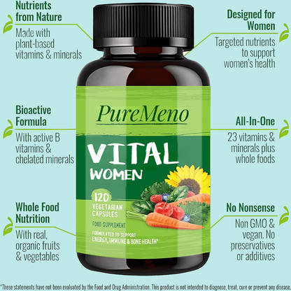 Puremeno Multivitamin for Women Over 50