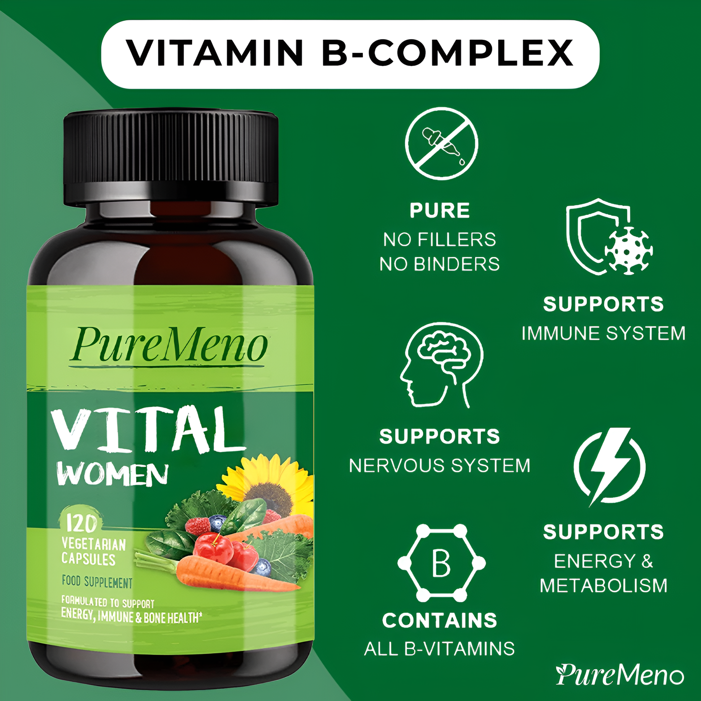 Puremeno Multivitamin for Women Over 50